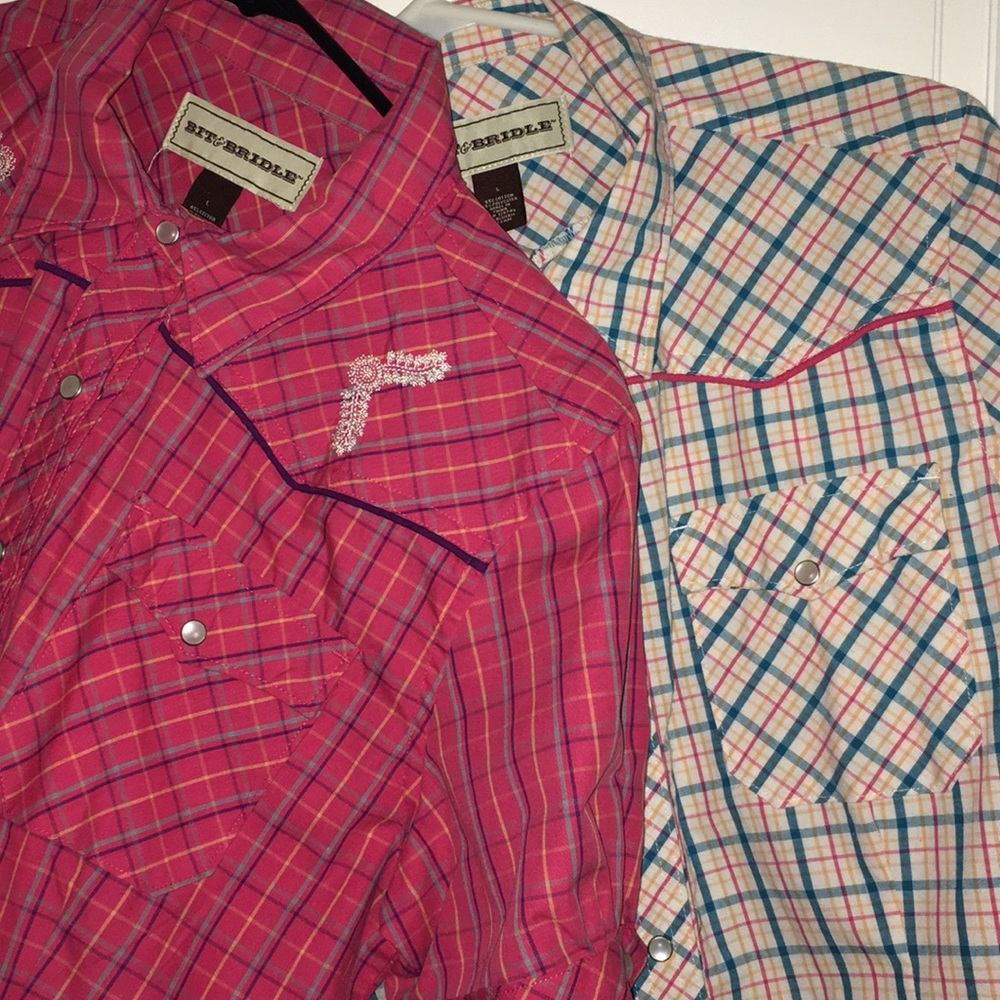 Plaid western wear shirt bundle